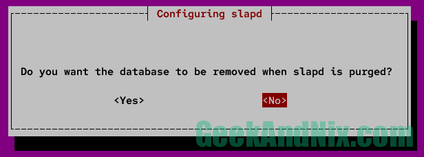 Remove old OpenLDAP database? No