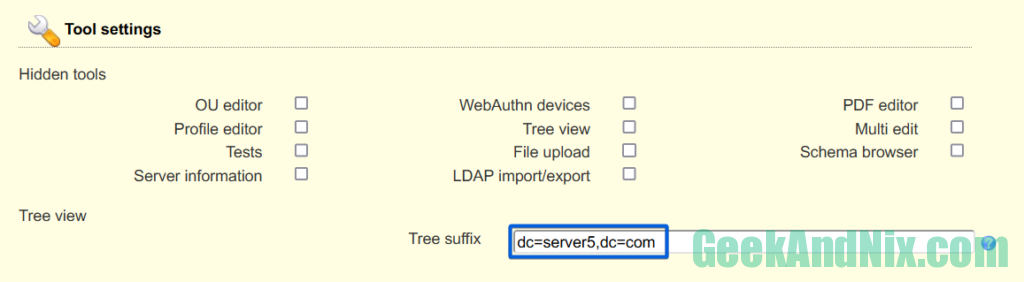 Adding base domain OpenLDAP Server to LAM