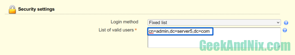 Configuring admin user for OpenLDAP Server