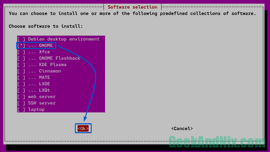 Installing GNOME Desktop via tasksel to Ubuntu Server