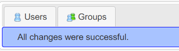 Base user and group is created