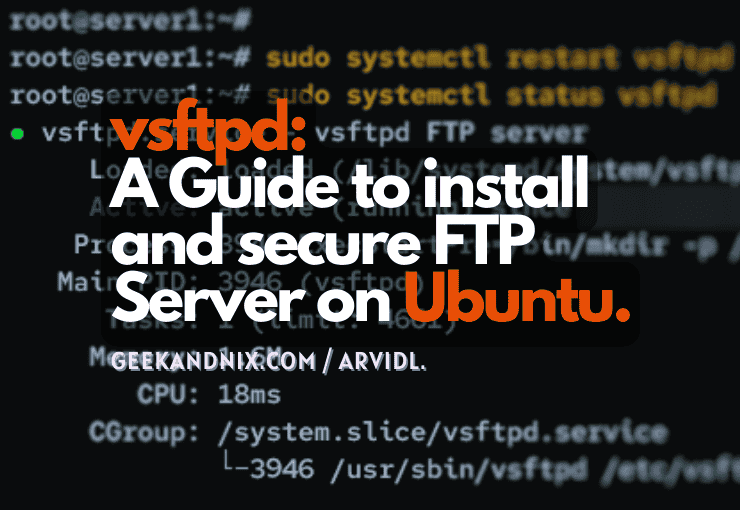 How to Install vsftpd on Ubuntu 24.04/22.04 Server
