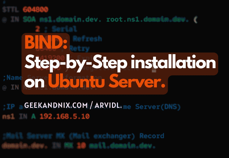 How to Install BIND on Ubuntu 24.04/22.04 Server