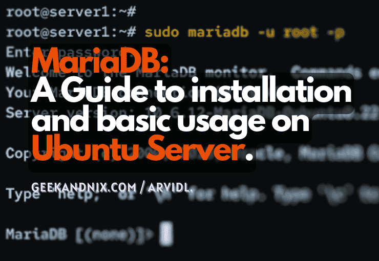 Step-by-Step Guide: Install and Use MariaDB on Ubuntu 22.04