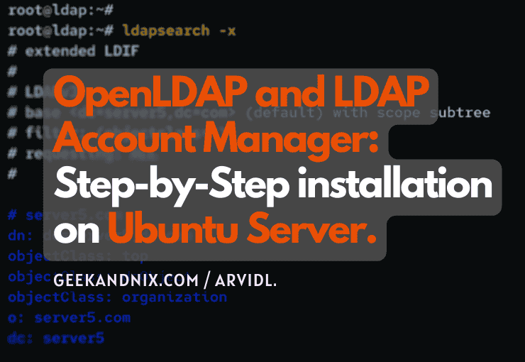 How to Install OpenLDAP and LAM on Ubuntu 24.04/22.04 Server