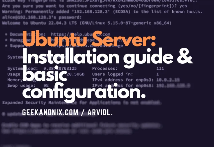 15 Steps to Install Ubuntu Server 22.04 LTS