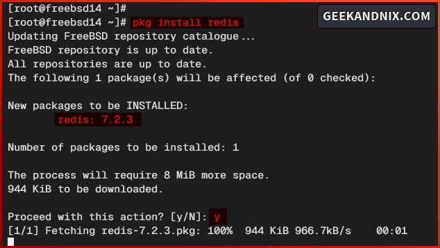 Installing Redis on FreeBSD