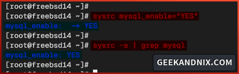 Enabling MySQL Server