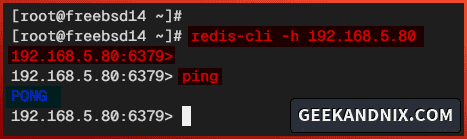 Connecting to Redis via redis-cli and verify connection