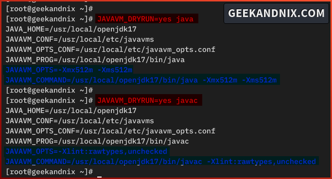 Setting up JAVA_OPTS on FreeBSD via javavmwrapper