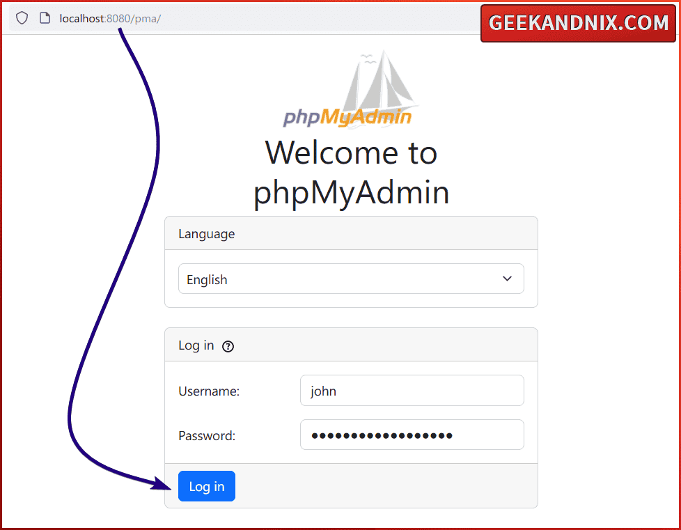 Accessing phpMyAdmin securely via SSh tunneling