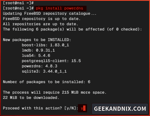 Installing PowerDNS on FreeBSD