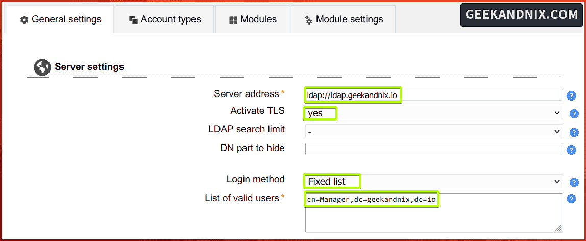 Integrating OpenLDAP server with LAM (LDAP Account Manager)