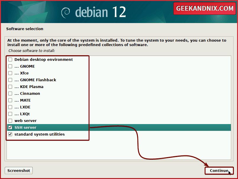 Installing basic software for Debian server or Desktop