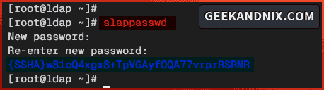 Generating LDAP password
