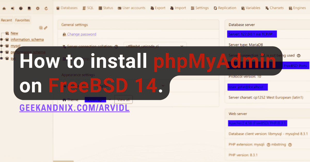 How to Install and Secure phpMyAdmin on FreeBSD 14