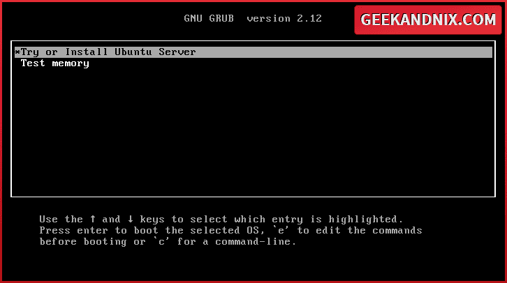 Installing Ubuntu 24.04 server