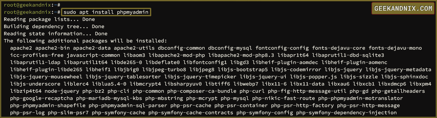 Installing phpMyAdmin on Ubuntu 24.04