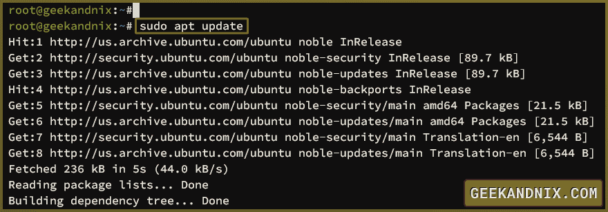 Updating Ubuntu repository