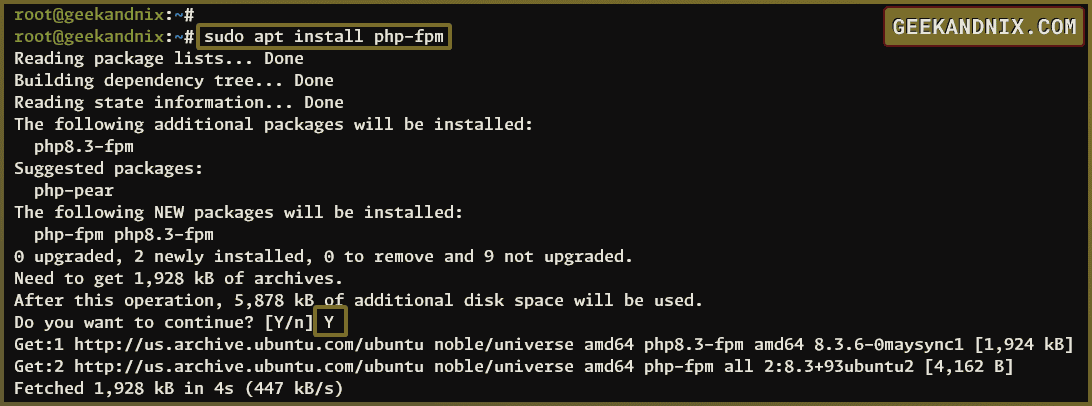 Installing PHP-FPM on Ubuntu