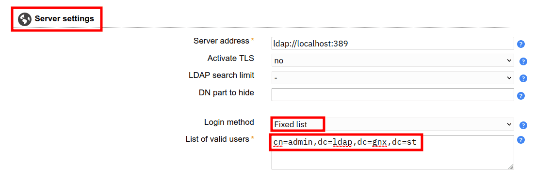 Setting up admin login to OpenLDAP server