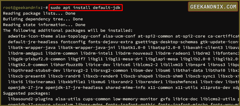 Installing default-jdk package on Debian