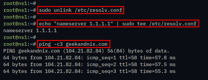 Setting up DNS resolver
