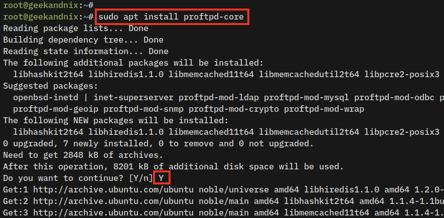 Installing ProFTPD on Ubuntu