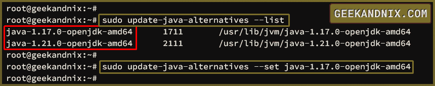 Setting up default Java version on Ubuntu