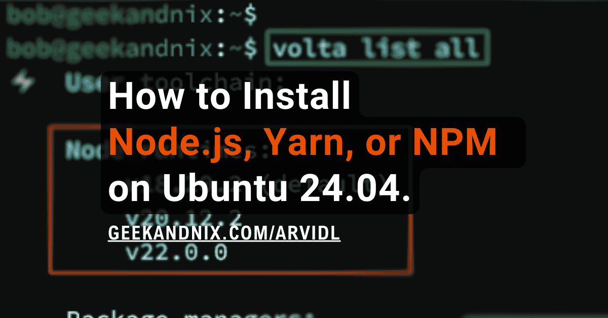 How to Install Node.js on Ubuntu 24.04 (3 Methods)